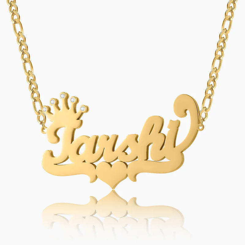 Double Plated Royal Name Necklace