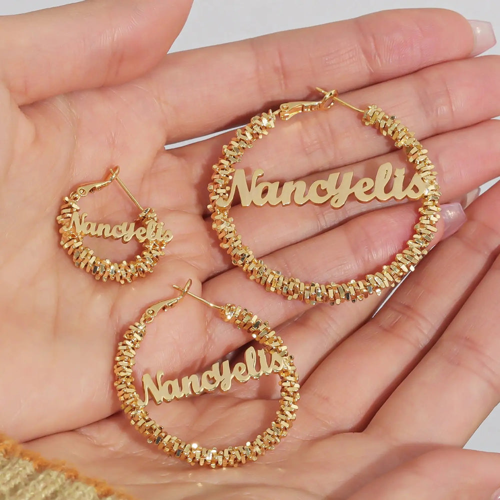 Custom Name Hoops