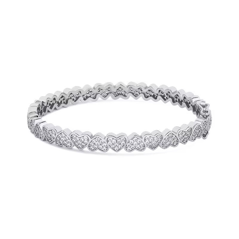 Luxe Heart Tennis Bracelet(7mm)