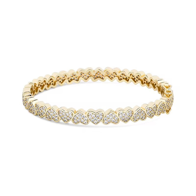 Luxe Heart Tennis Bracelet(7mm)