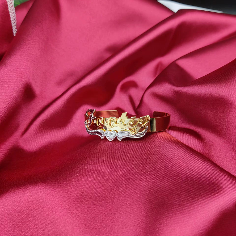 Two-Toned Name Bangle