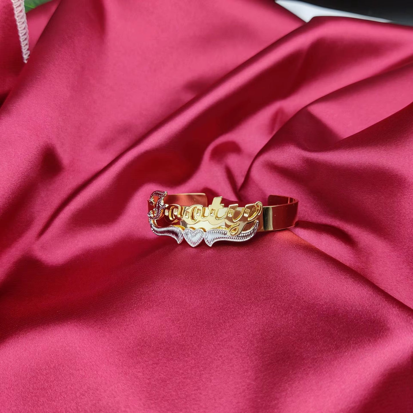 Two-Toned Name Bangle