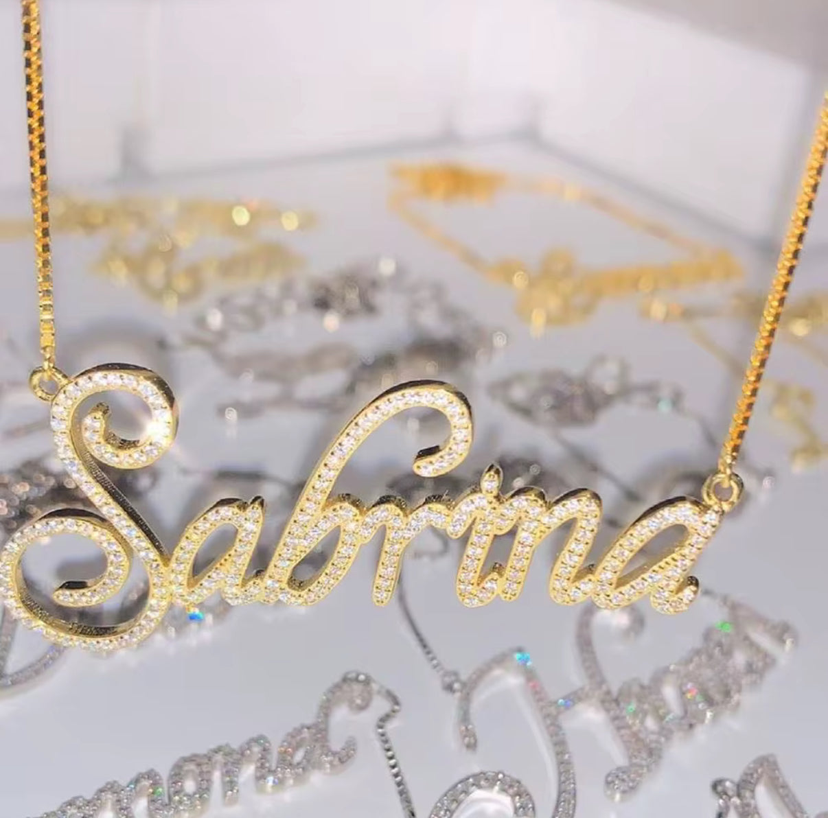 Dainty Luxe Script Name Necklace