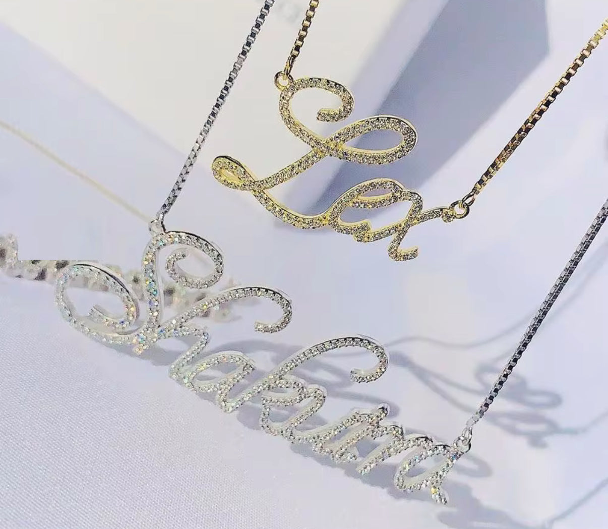 Dainty Luxe Script Name Necklace