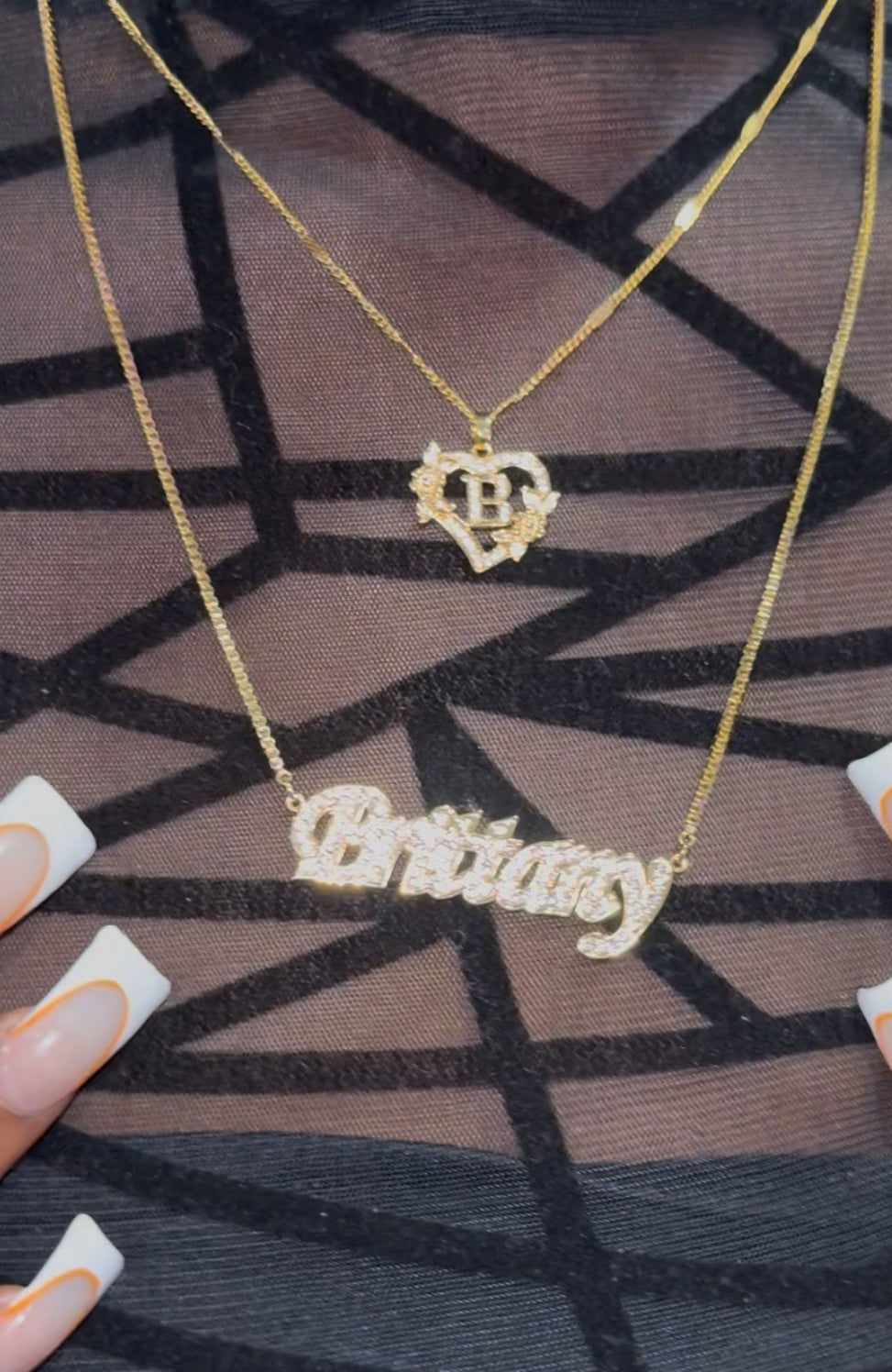 Iced Dainty Name Necklace