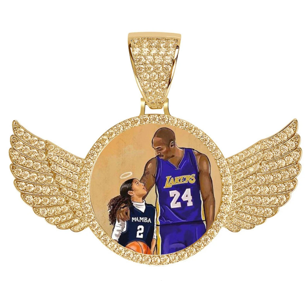 Guardian Angle photo pendant