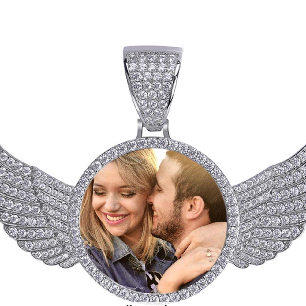 Guardian Angle photo pendant