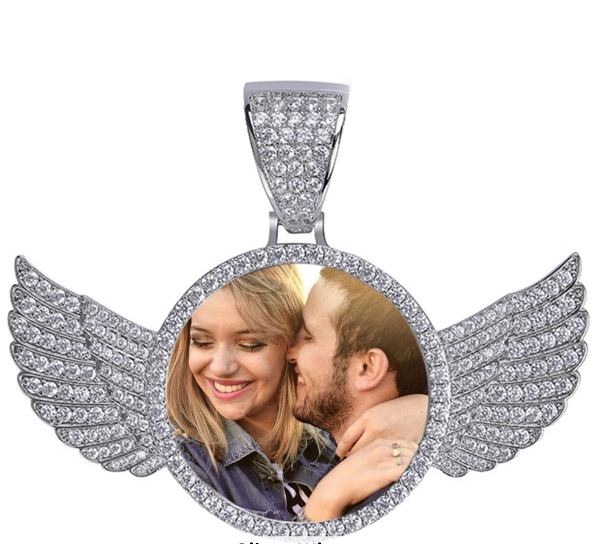 Guardian Angle photo pendant