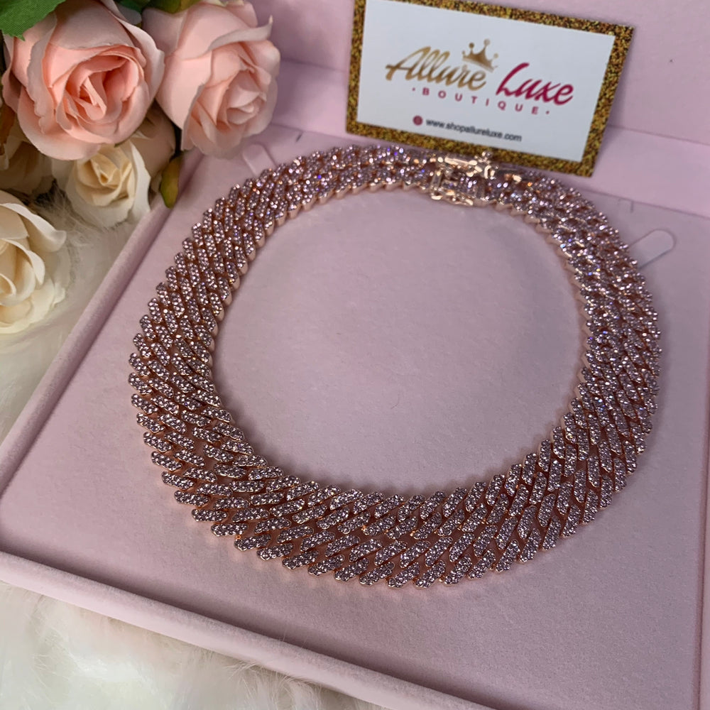 barbie pink cuban necklace and bracelet set  (necklace and bracelet sold separately)