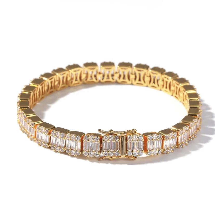 icey baguette bracelet