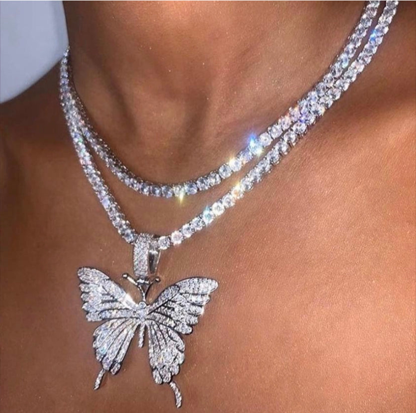 Enchanted butterfly necklace