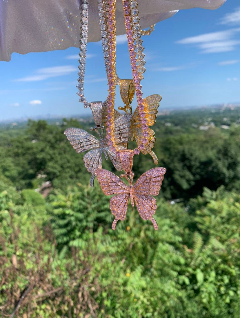 Enchanted butterfly necklace