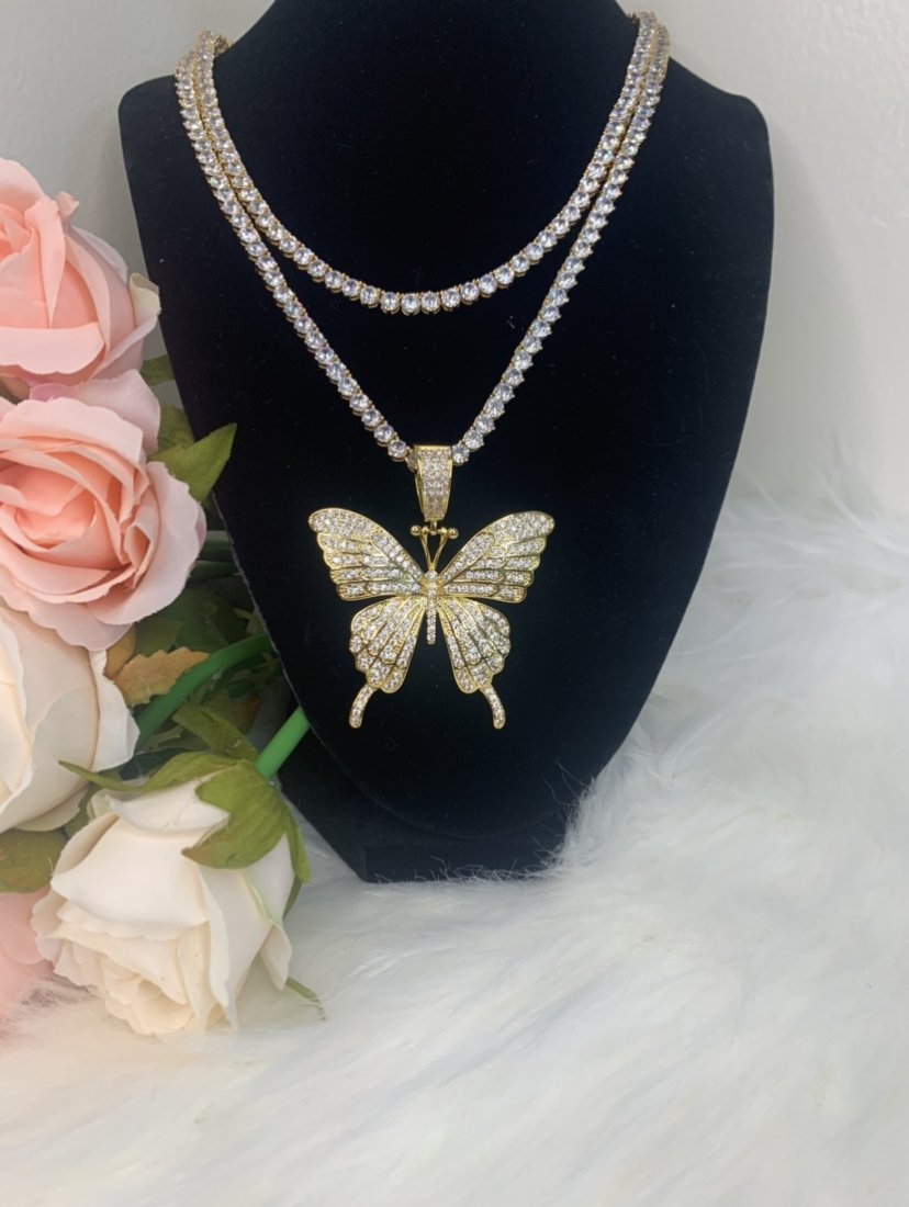 Enchanted butterfly necklace