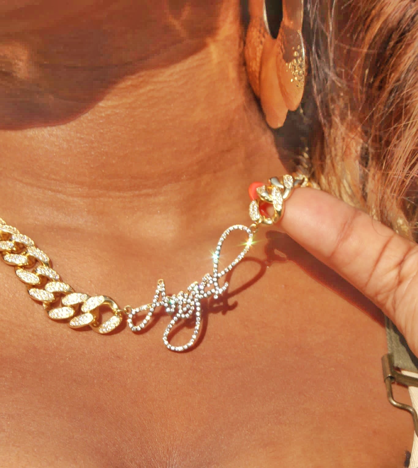 Icey cuban name necklace